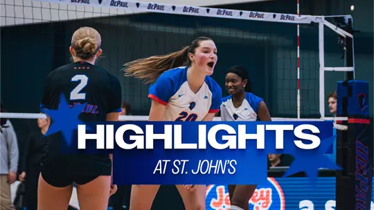 Game Highlights: DePaul Volleyball at St. John's - 10.18.26