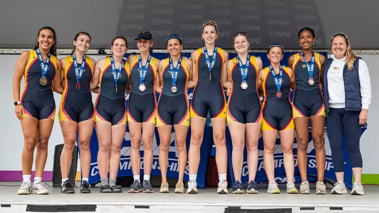 Women’s Rowing Finishes Third at CAA Championships