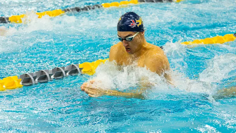 Men's Swimming and Diving Dominate Seton Hall, 195-105