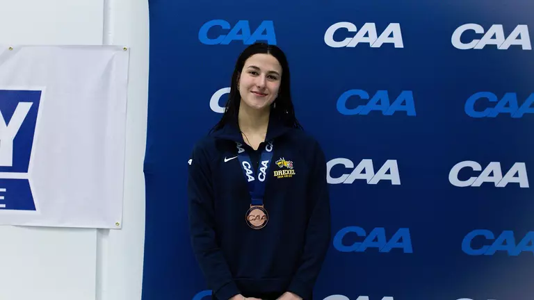 Federica Nocera Wins Bronze as Women's Swim and Dive Completes Day Three of the CAA Championships