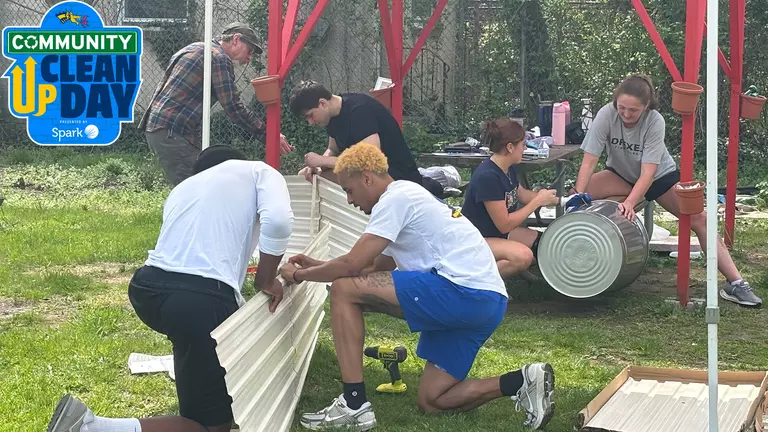 Drexel Student-Athletes Participate in 2025 Community Clean-Up Day