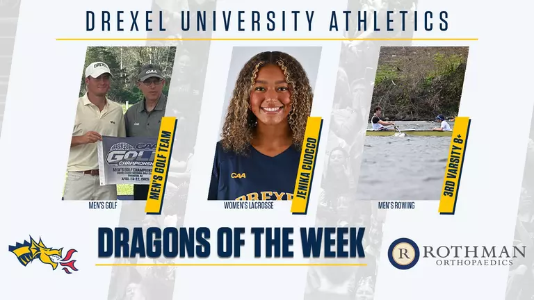 Dragon of the Week: Men's Golf, Cuocco, and 3rd Varsity V8+