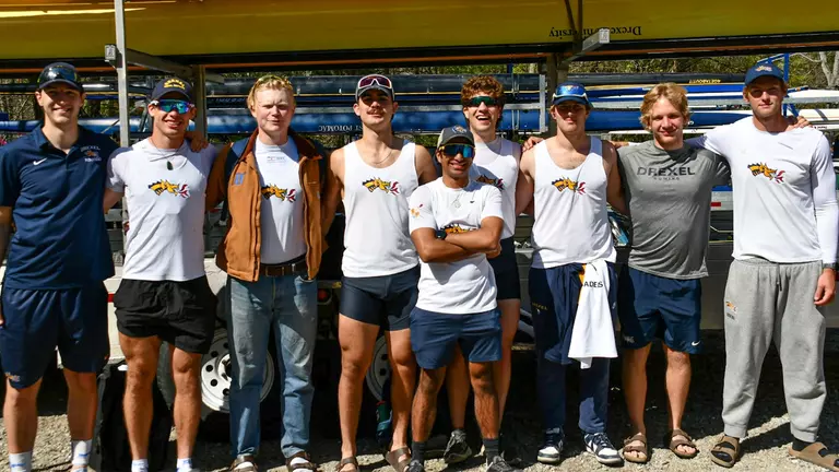 Men’s Rowing Sweeps Georgetown and Holy Cross