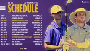 2026-27 Men's Golf Schedule Graphic