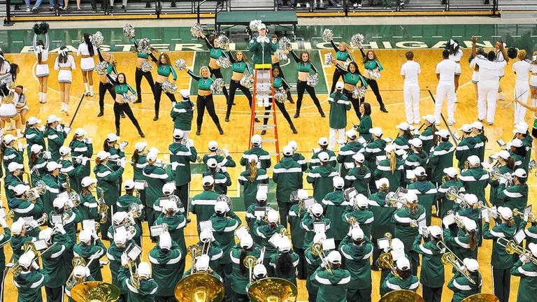 EMU Hosts First Ever Turn It Up Turn It Green Pep Rally