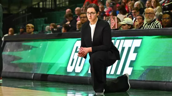 Sahar Nusseibeh coaches at the George Gervin GameAbove Center in the 2025-26 season