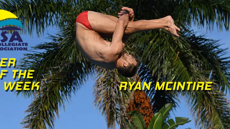 Ryan McIntire Named CCSA Diver of the Week