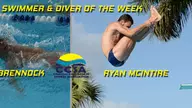 Swimming & Diving Duo of Brennock and McIntire Earn CCSA Weekly Accolades