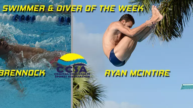 Swimming & Diving Duo of Brennock and McIntire Earn CCSA Weekly Accolades