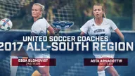 Women's Soccer Places Two on All-South Region Team