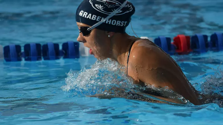 Women's Swim Team Falls in the Letter Battle
