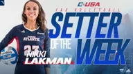 Nikki Lakman Named C-USA Setter of the Week