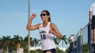 #13 Beach Volleyball Sweeps Day One of the Battle on the Bay