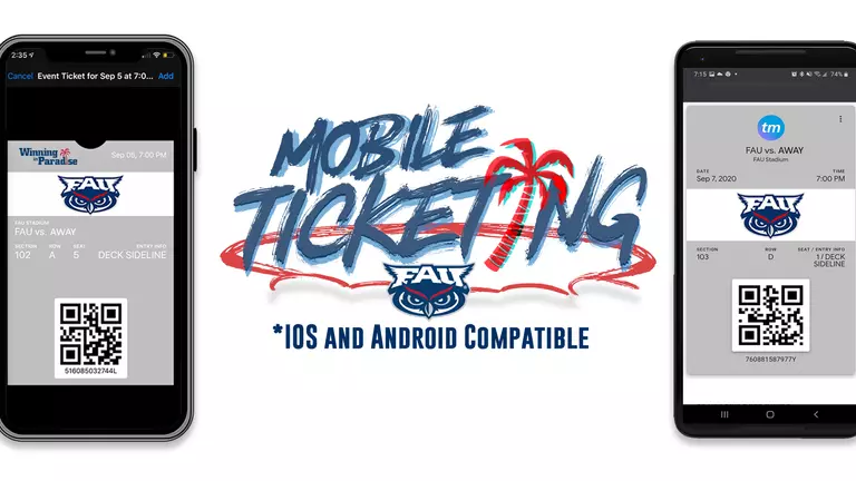 FAU Athletics Moves Exclusively to Mobile Ticketing
