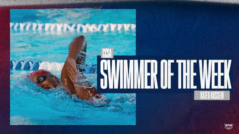 Hussein Takes Home Second CCSA Swimmer of the Week Honor