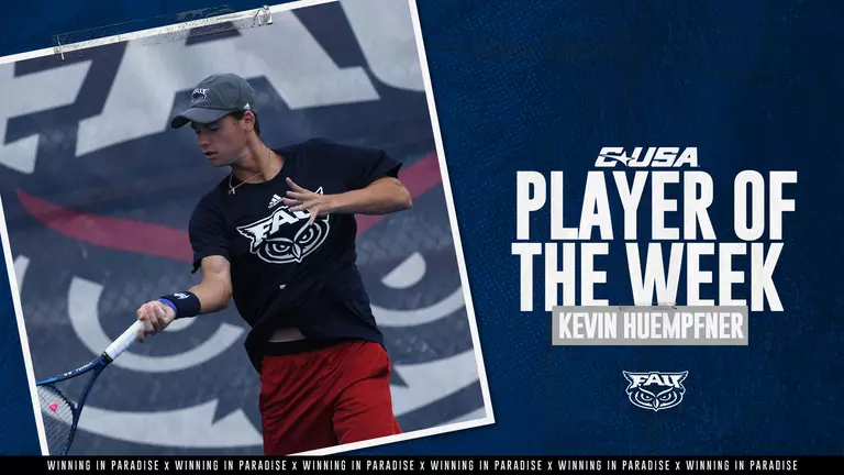 Huempfner is C-USA Men’s Tennis Player of the Week