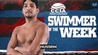 Hussein Named CCSA Swimmer of the Week