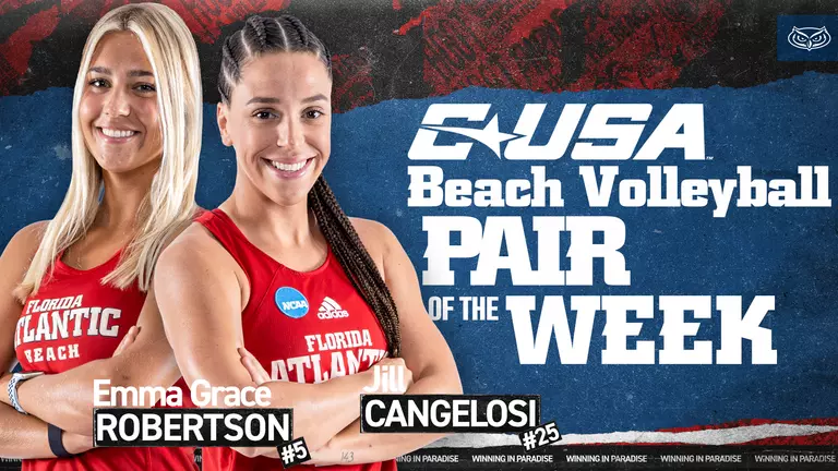 Robertson, Cangelosi tabbed C-USA Pair of the Week