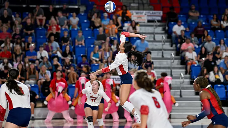 Owls Secure Four-Set Road Win at Charlotte