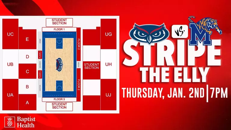 Men's Hoops Announces 'Stripe the Elly' Versus Memphis