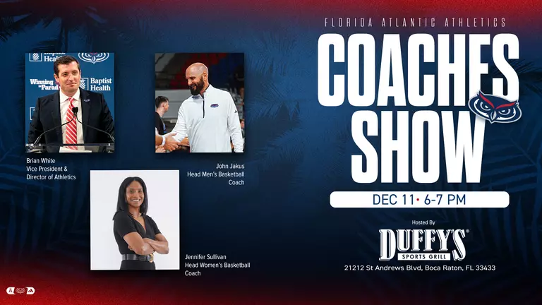 Florida Atlantic Coaches Show Announces Winter Schedule