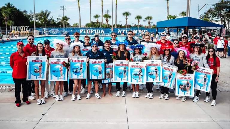 Swim and Dive Sweeps Senior Day