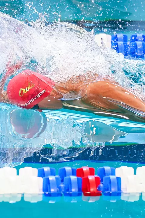 Daniel Laureyssens on Day Two of the 2026 NCAA Swimming & Diving Championships