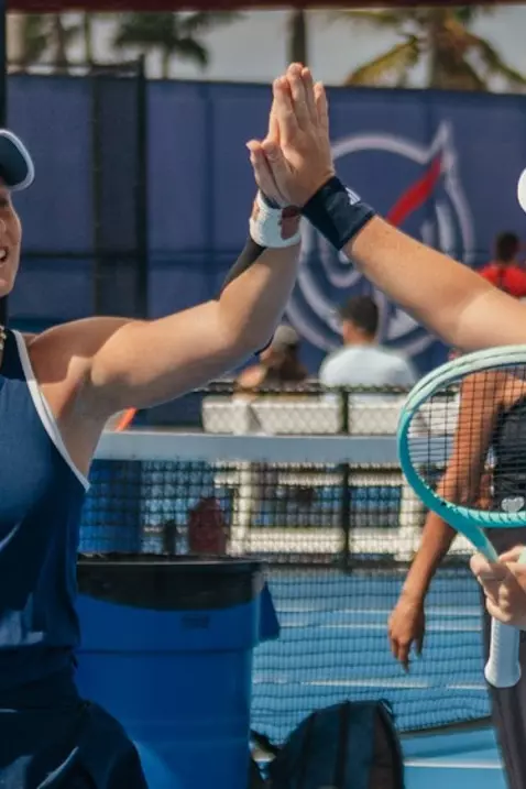 Katrin Pavkova and Panna Bartha Action celebration