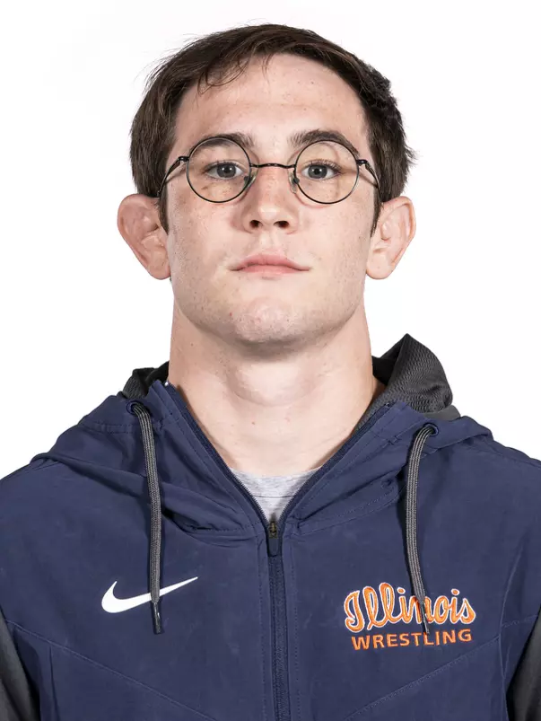 CHAMPAIGN, IL - October 11, 2023 - Illinois’s Lucas Byrd headshot taken during 2023-2024 Olympic Sports Video Asset Day at State Farm Center in Champaign, IL. Photo By Kevin Snyder