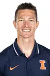CHAMPAIGN, IL- October 02, 2023 - Illinois Assistant Strength & Conditioning Coach Henry Aleck headshot taken at the Bielfeldt Athletics Administration Building in Champaign, IL. Photo By Kevin Snyder