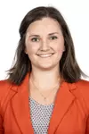 CHAMPAIGN, IL- October 02, 2023 - Illinois Assistant Athletic Trainer Anne Danbury headshot taken at the Bielfeldt Athletics Administration Building in Champaign, IL. Photo By Kevin Snyder