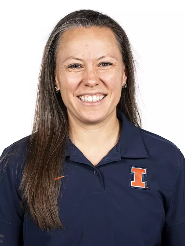 CHAMPAIGN, IL- October 02, 2023 - Illinois Associate Strength & Conditioning Coach Emily Schilling headshot taken at the Bielfeldt Athletics Administration Building in Champaign, IL. Photo By Kevin Snyder