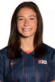 CHAMPAIGN, IL - August 07, 2023 - Illinois Forward Maeve Jones (#23) headshot taken during the 2023 Production Day at the Susan and Clint Atkins Baseball Training Center in Champaign, IL. Photo By Kevin Snyder