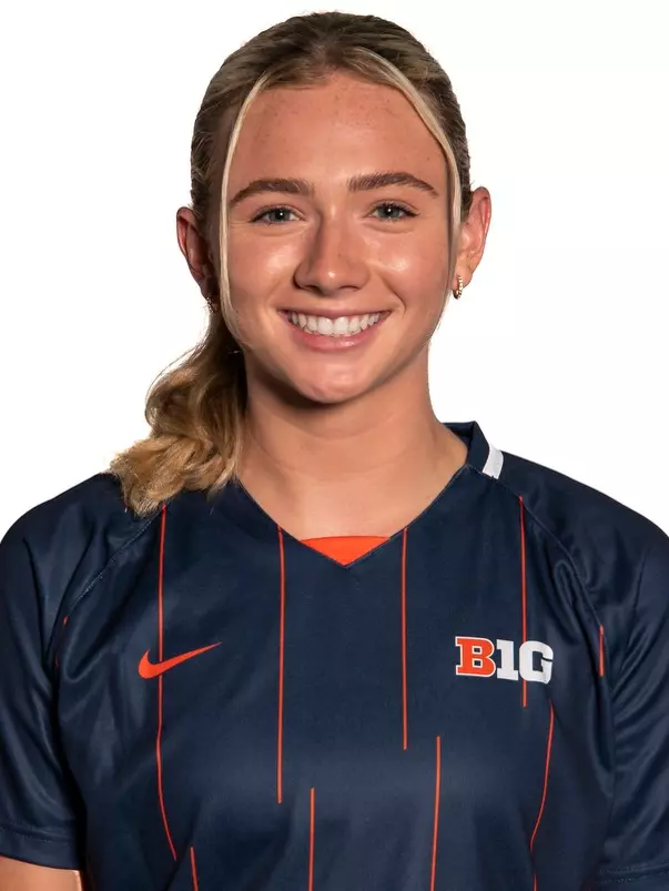CHAMPAIGN, IL - August 07, 2023 - Illinois Defender Ella Karolak (#13) headshot taken during the 2023 Production Day at the Susan and Clint Atkins Baseball Training Center in Champaign, IL. Photo By Kevin Snyder