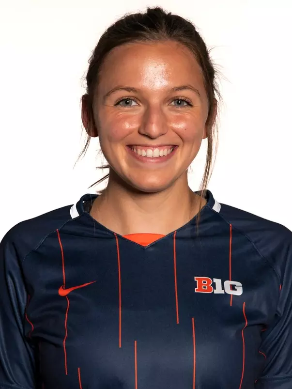 CHAMPAIGN, IL - August 07, 2023 - Illinois Forward Zoey Kollhoff (#15) headshot taken during the 2023 Production Day at the Susan and Clint Atkins Baseball Training Center in Champaign, IL. Photo By Kevin Snyder