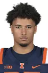 CHAMPAIGN, IL - August 12, 2023 - Illinois Running Back Jordan Anderson (#25) headshot taken during 2023 Media Day at Memorial Stadium in Champaign, IL. Photo By Della Perrone