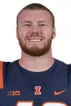 CHAMPAIGN, IL - August 12, 2023 - Illinois Defensive Lineman Bryce Barnes (#48) headshot taken during 2023 Media Day at Memorial Stadium in Champaign, IL. Photo By Kevin Snyder