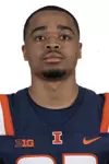 CHAMPAIGN, IL - August 12, 2023 - Illinois Wide Receiver Keion Battle (#83) headshot taken during 2023 Media Day at Memorial Stadium in Champaign, IL. Photo By Kevin Snyder