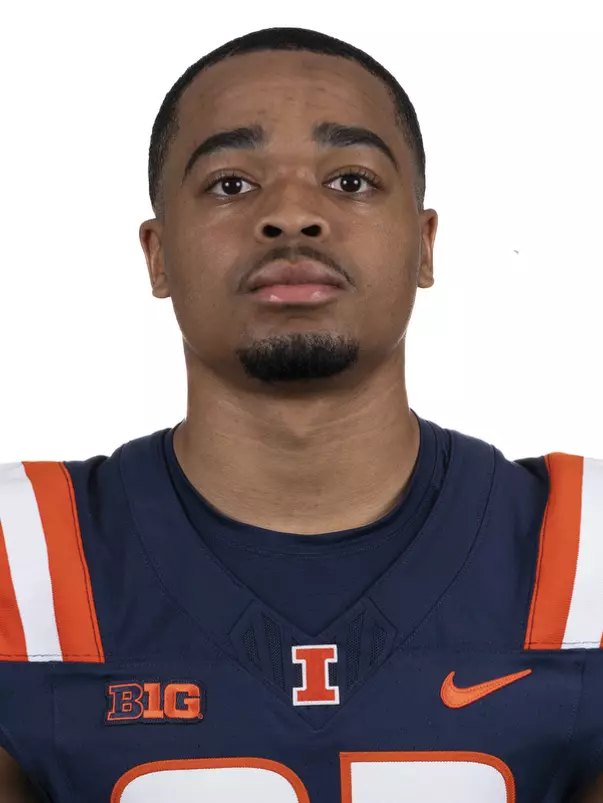 CHAMPAIGN, IL - August 12, 2023 - Illinois Wide Receiver Keion Battle (#83) headshot taken during 2023 Media Day at Memorial Stadium in Champaign, IL. Photo By Kevin Snyder