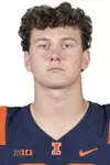 CHAMPAIGN, IL - August 12, 2023 - Illinois Tight End Henry Boyer (#88) headshot taken during 2023 Media Day at Memorial Stadium in Champaign, IL. Photo By Della Perrone
