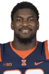 CHAMPAIGN, IL - August 12, 2023 - Illinois Outside Linebacker Alec Bryant (#90) headshot taken during 2023 Media Day at Memorial Stadium in Champaign, IL. Photo By Della Perrone