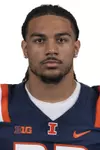 CHAMPAIGN, IL - August 12, 2023 - Illinois Defensive Back CJ Bufkin (#32) headshot taken during 2023 Media Day at Memorial Stadium in Champaign, IL. Photo By Kevin Snyder