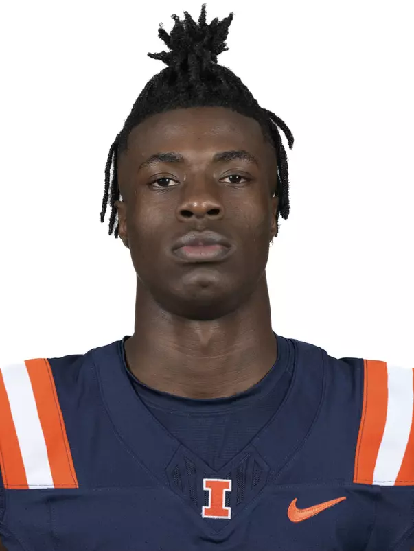 CHAMPAIGN, IL - August 12, 2023 - Illinois Defensive Back Jaheim Clarke (#25) headshot taken during 2023 Media Day at Memorial Stadium in Champaign, IL. Photo By Della Perrone