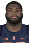 CHAMPAIGN, IL - August 12, 2023 - Illinois Defensive Lineman TeRah Edwards (#23) headshot taken during 2023 Media Day at Memorial Stadium in Champaign, IL. Photo By Della Perrone