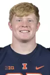 CHAMPAIGN, IL - August 12, 2023 - Illinois Defensive Lineman Henry Engel (#93) headshot taken during 2023 Media Day at Memorial Stadium in Champaign, IL. Photo By Della Perrone