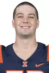 CHAMPAIGN, IL - August 12, 2023 - Illinois Outside Linebacker Pat Farrell (#52) headshot taken during 2023 Media Day at Memorial Stadium in Champaign, IL. Photo By Della Perrone