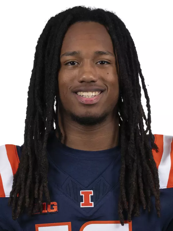 CHAMPAIGN, IL - August 12, 2023 - Illinois Defensive Back Prince Ford (#16) headshot taken during 2023 Media Day at Memorial Stadium in Champaign, IL. Photo By Kevin Snyder