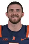 CHAMPAIGN, IL - August 12, 2023 - Illinois Kicker Caleb Griffin (#5) headshot taken during 2023 Media Day at Memorial Stadium in Champaign, IL. Photo By Kevin Snyder