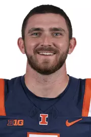 CHAMPAIGN, IL - August 12, 2023 - Illinois Kicker Caleb Griffin (#5) headshot taken during 2023 Media Day at Memorial Stadium in Champaign, IL. Photo By Kevin Snyder