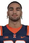 CHAMPAIGN, IL - August 12, 2023 - Illinois Defensive Back TJ Griffin (#29) headshot taken during 2023 Media Day at Memorial Stadium in Champaign, IL. Photo By Kevin Snyder